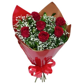Buquê Clássico 6 Rosas❤️